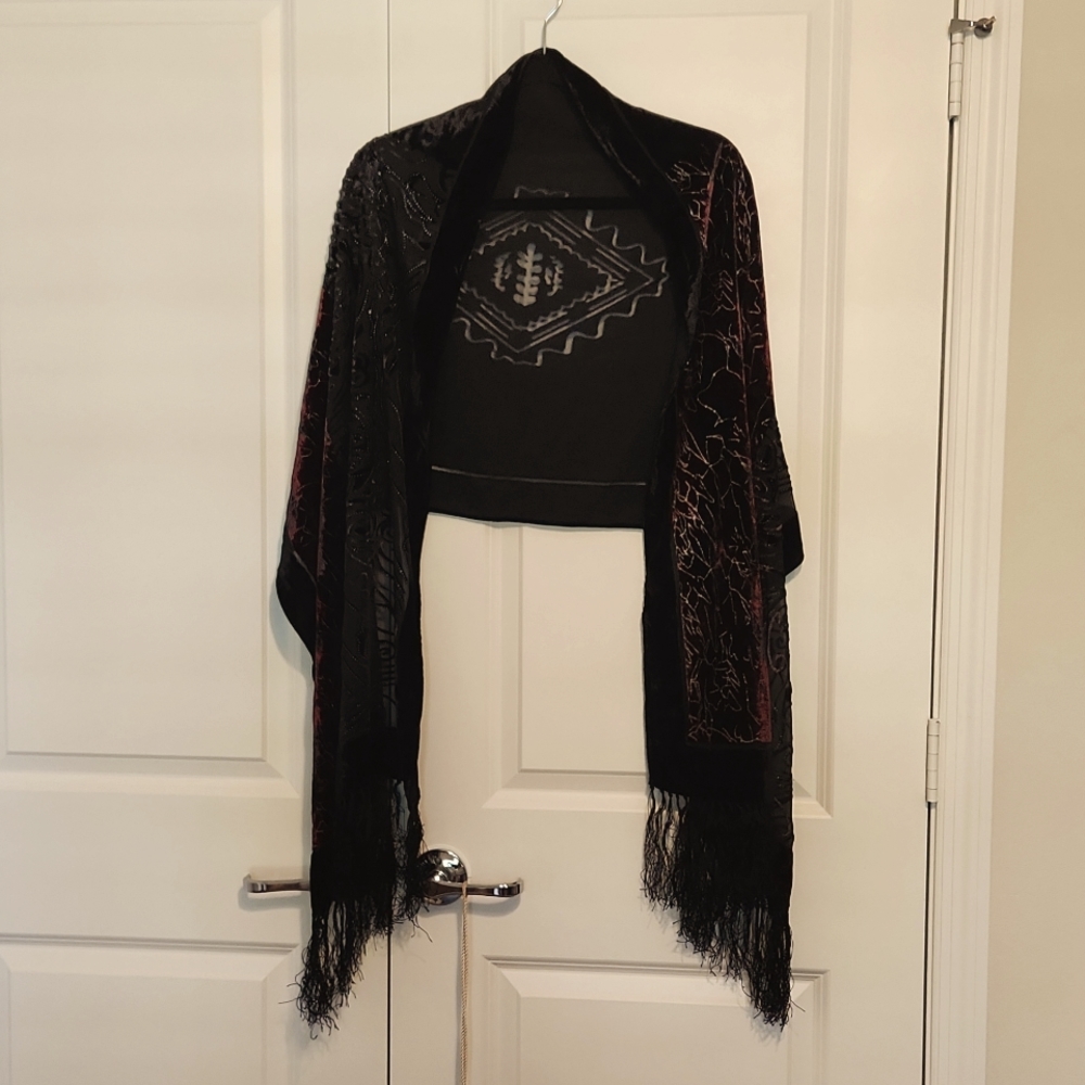 Black & Purple winter scarf